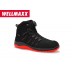 รองเท้าเซฟตี้สนีกเกอร์หัวเหล็ก BOA 769151 – MADDOX BOA® BLACK-RED MID ESD S3